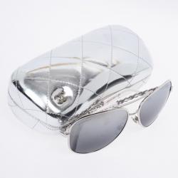 Pre Owned Chanel 4194-Q Chain Link Woman Aviators