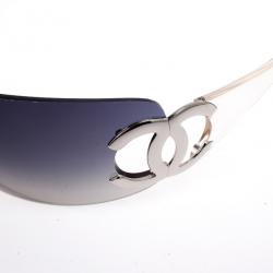 Pre Owned Chanel CC Logo Shield Womens Sunglasses