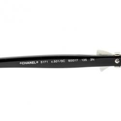 Pre Owned Chanel Black 5171 Bow Woman Sunglasses