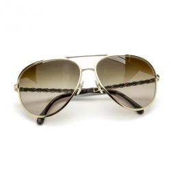 Pre Owned Chanel 4194-Q Chain Link Woman Aviators