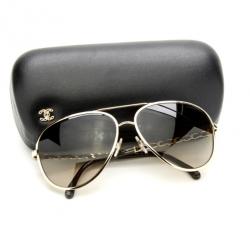 Pre Owned Chanel 4194-Q Chain Link Woman Aviators