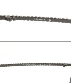 Pre Owned Chanel Black 71108 Shield Runway Sunglasses 