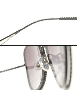 Pre Owned Chanel Black 71108 Shield Runway Sunglasses 