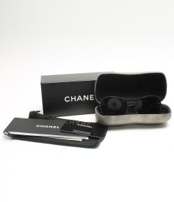 Pre Owned Chanel Black 71108 Shield Runway Sunglasses 