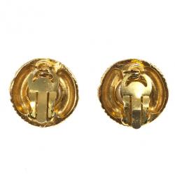 مملوكة مسبقًا Chanel Vintage Faux Pearl Gold Tone Earrings