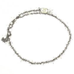 Pre Owned Chanel White Beaded Necklace / Belt 