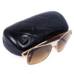 Pre Owned Chanel Square Frame Woman Sunglasses
