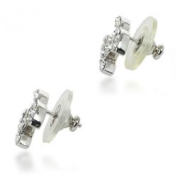 Pre Owned Chanel CC Crystal Earrings
