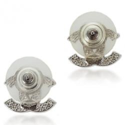 Pre Owned Chanel CC Crystal Earrings