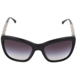 مملوكة مسبقًا Chanel Black 5268 Bijou Womens Sunglasses