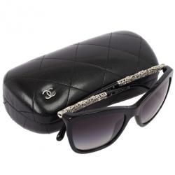 مملوكة مسبقًا Chanel Black 5268 Bijou Womens Sunglasses
