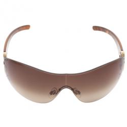 CHANEL Brown Shield Sunglasses for Women
