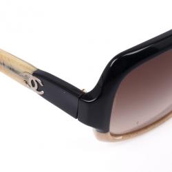 Pre Owned Chanel Havana Beige 5177 Rectangle Womens Sunglasses