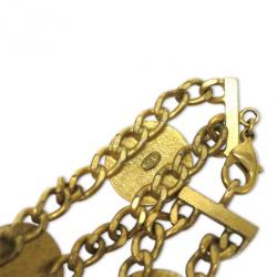 Pre Owned Chanel Golden CC Heart and Star Bracelet