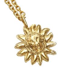 CHANEL repurposed gold medallion 18k necklace