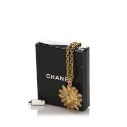 مملوكة مسبقًا Chanel Leo Lion Sun Medallion Gold Plated Metal Necklace