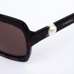 مملوكة مسبقًا Chanel Black Square 5141H Pearl Women Sunglasses