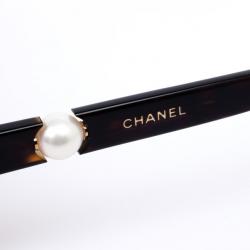 مملوكة مسبقًا Chanel Black Square 5141H Pearl Women Sunglasses