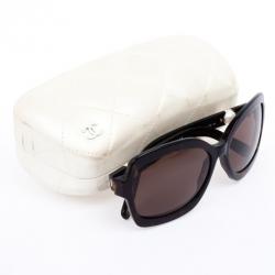 مملوكة مسبقًا Chanel Black Square 5141H Pearl Women Sunglasses