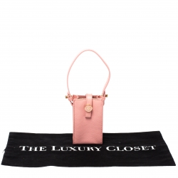 Pre Owned محقظة شانيل فينتدج سي سي فينتدج جلد وردي