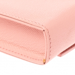 Pre Owned محقظة شانيل فينتدج سي سي فينتدج جلد وردي