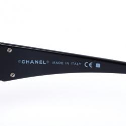 Pre Owned Chanel Black 4119 Rimless Shield CC Logo Women Sunglasses 