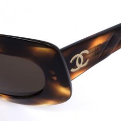 Pre Owned Chanel Tortoise Frame 5006 Women Sunglasses