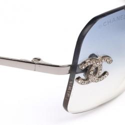 Pre Owned Chanel Rimless 4017-D Women Sunglasses