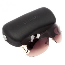 Pre Owned Chanel CC Logo Shield Womens Sunglasses