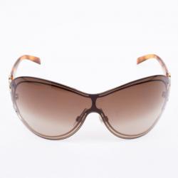 مملوكة مسبقًا Chanel Brown 'CC' Logo Sheild Womens Sunglasses