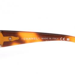 مملوكة مسبقًا Chanel Brown 'CC' Logo Sheild Womens Sunglasses
