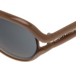 Pre Owned Chanel Brown S6887 Oval Sunglasses