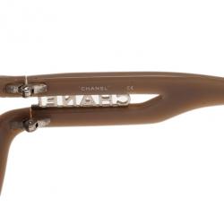 Pre Owned Chanel Brown S6887 Oval Sunglasses