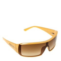Chanel Beige/Brown Gradient 5103 Shield Sunglasses Chanel