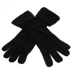 Chanel Black CC Cashmere Gloves