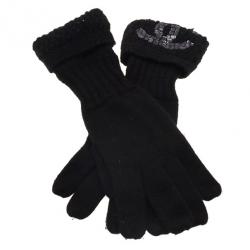 Chanel Black CC Cashmere Gloves