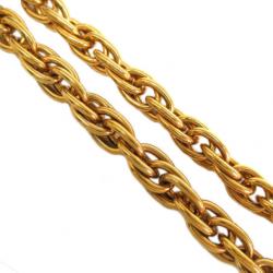 Pre Owned Chanel Vintage Gold Tone Long Necklace