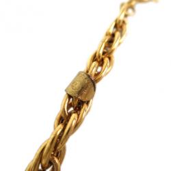 Pre Owned Chanel Vintage Gold Tone Long Necklace