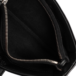 Pre Owned Chanel Black Patent Leather Boy Phone Pouch