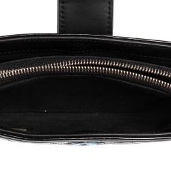 Pre Owned Chanel Black Patent Leather Boy Phone Pouch