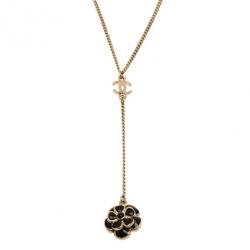 مملوكة مسبقًا قلادة شانيل كاميليا سوداء