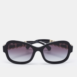 Chanel 5465Q Sunglasses White/Grey Rectangle Women