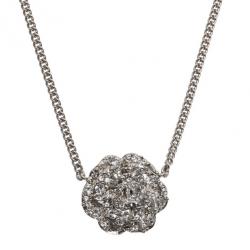 مملوكة مسبقًا Chanel Crystal Camellia Pendant Necklace