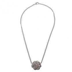 مملوكة مسبقًا Chanel Crystal Camellia Pendant Necklace