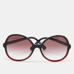 Chanel Ombre Burgundy 5351 Round Sunglasses