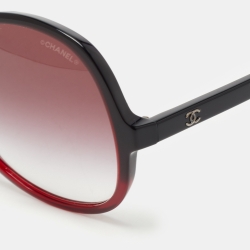 Chanel Ombre Burgundy 5351 Round Sunglasses