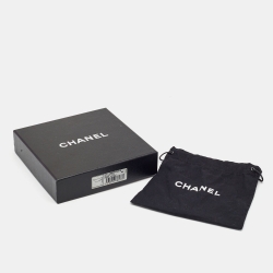 Chanel Silver Tone Enamel CC Charm Chain Belt