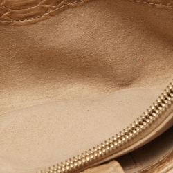 Chanel Light Gold Python O-Phone Holder Chain Pouch