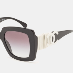 Pre Owned Chanel Black Gradient 5474Q CC Square Sunglasses