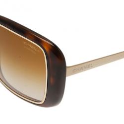 مملوكة مسبقًا Chanel Tortoise Frame 6044 Square Sunglasses